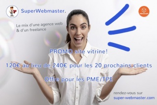 la petite annonce Super webmaster pour créer votre site internet à 60€/mois sur Sibesoin.com / paris 01 (75001)