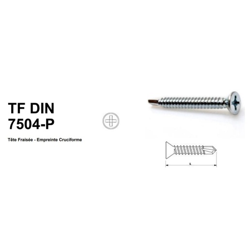 vis autoperceuse acier goscrew tf din 7504-p 4,2x16