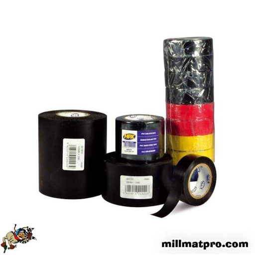Paquet de 10 rouleaux de ruban isolant pvc 15mm x 10m