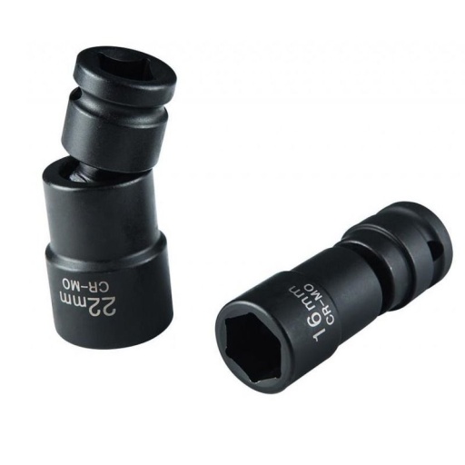 Douille cardan hexagonale 15mm l.69mm pour cle choc 1/2