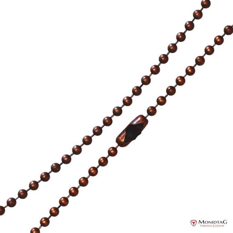 Photo de l'annonce Chaîne boules en acier 68 cm finition CUIVRE PATINÉ 2FvrJ0yHH90xH7286B5W