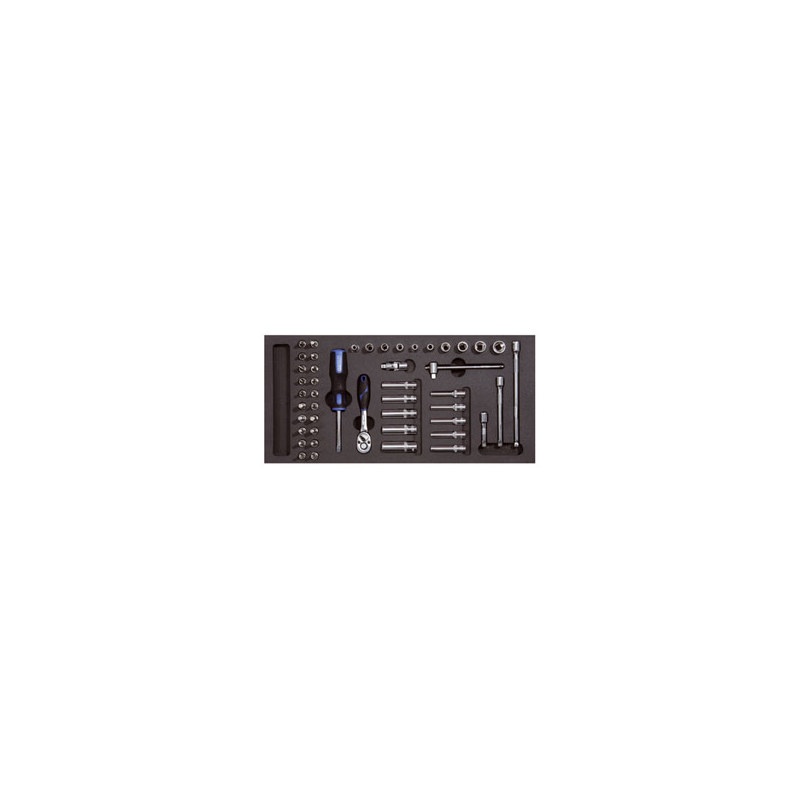 Photo de l'annonce Module 54 pièces douilles 1/4 chrome plus courtes/longues 3bQjT41303Lk3oojMK63