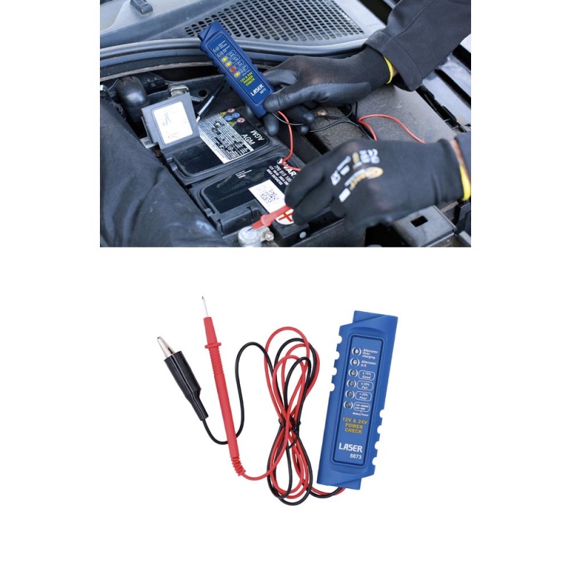 Photo de l'annonce Testeur de batterie et d'alternateur 12/24 V 407G4sr32L4v7p7Ea7mg