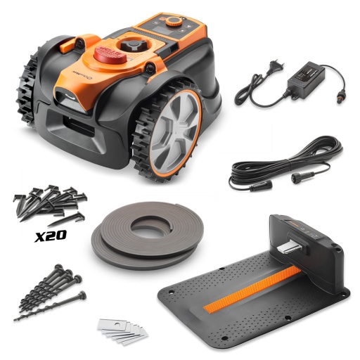  Robot tondeuse autonome 24V sans fil périmétrique avec s...