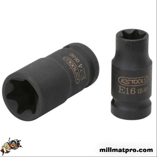 Douille à chocs courte torx 1/2'' e14
