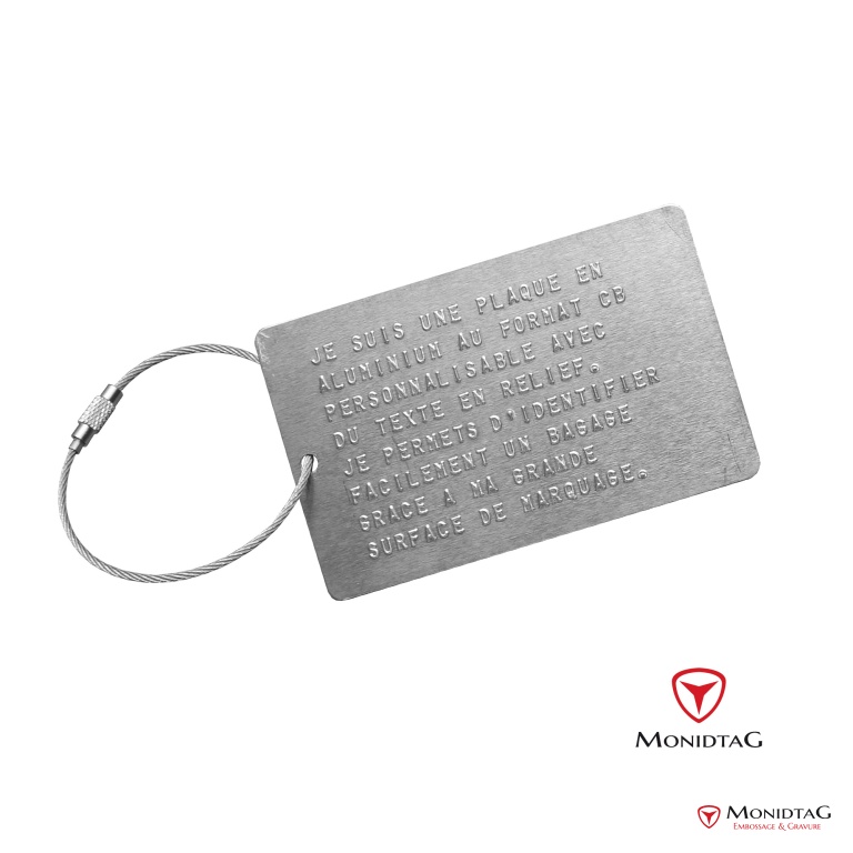 Photo de l'annonce Étiquette de valise en métal avec câble 6O83fZPfttOvua26jPjf