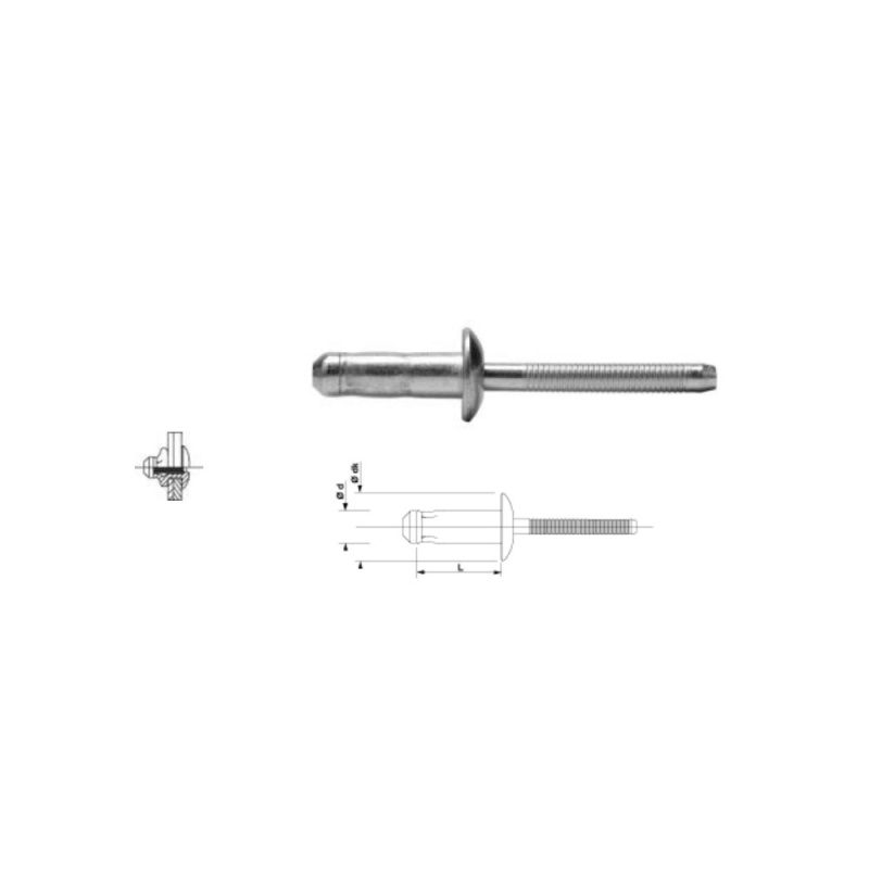 Photo de l'annonce rivet de structure gostructure highlock ac trs 6,4x18 7i0hyO0fMePEB0z3t3q5