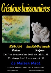 la petite annonce &#34;créations buissonnières&#34;, duo sculpture et peinture sur Sibesoin.com / paris