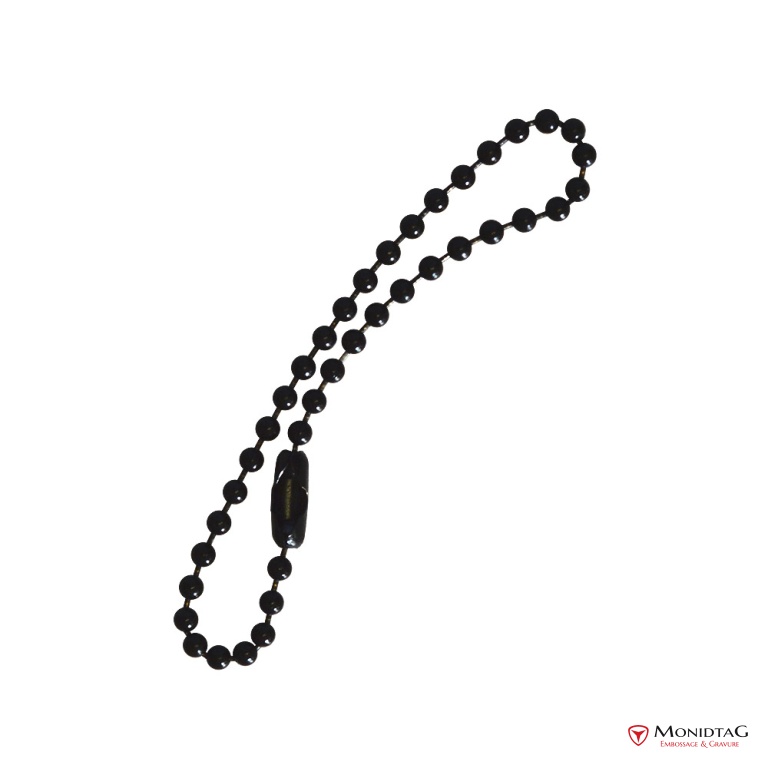 Photo de l'annonce Chaine boules en acier noire époxy 14 cm 7ur070Wa9HtcmhR35f9g
