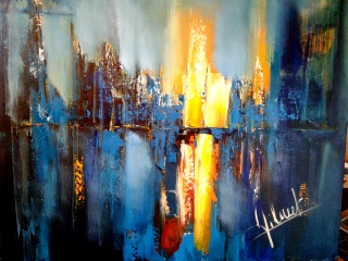 Sibesoin.com petite annonce gratuite 1 Exposition de peintures &#34;paysages urbains et scènes de vie&#34; 