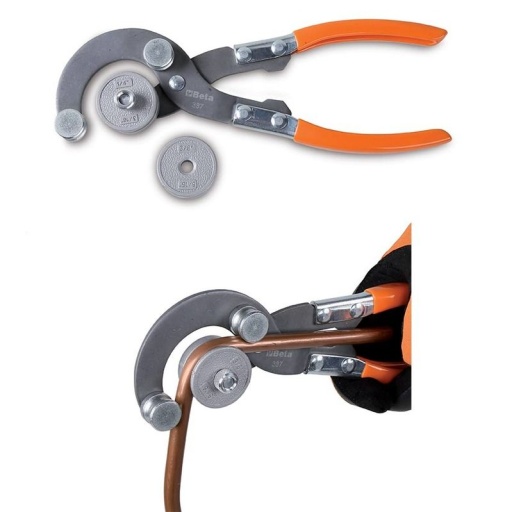 Pince à cintrer pour tube cuivre avec matrices interchang...