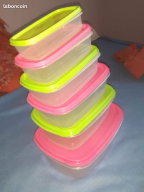 Sibesoin.com petite annonce gratuite Lot 5 boites tupperware alimentaire