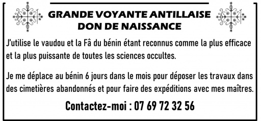 Sibesoin.com petite annonce gratuite Grande voyante antillaise, don de naissance