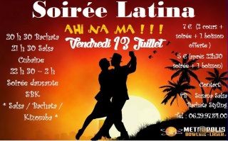 Sibesoin.com petite annonce gratuite 1 Ahi na ma !!! - cours et soirée latina au metropolis (02)