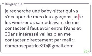 Sibesoin.com petite annonce gratuite 1 Recherche ménagère 