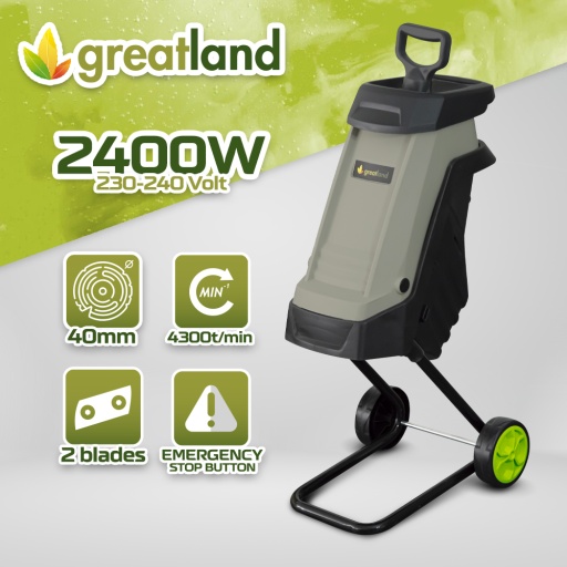 Broyeur de végétaux électrique 2400W