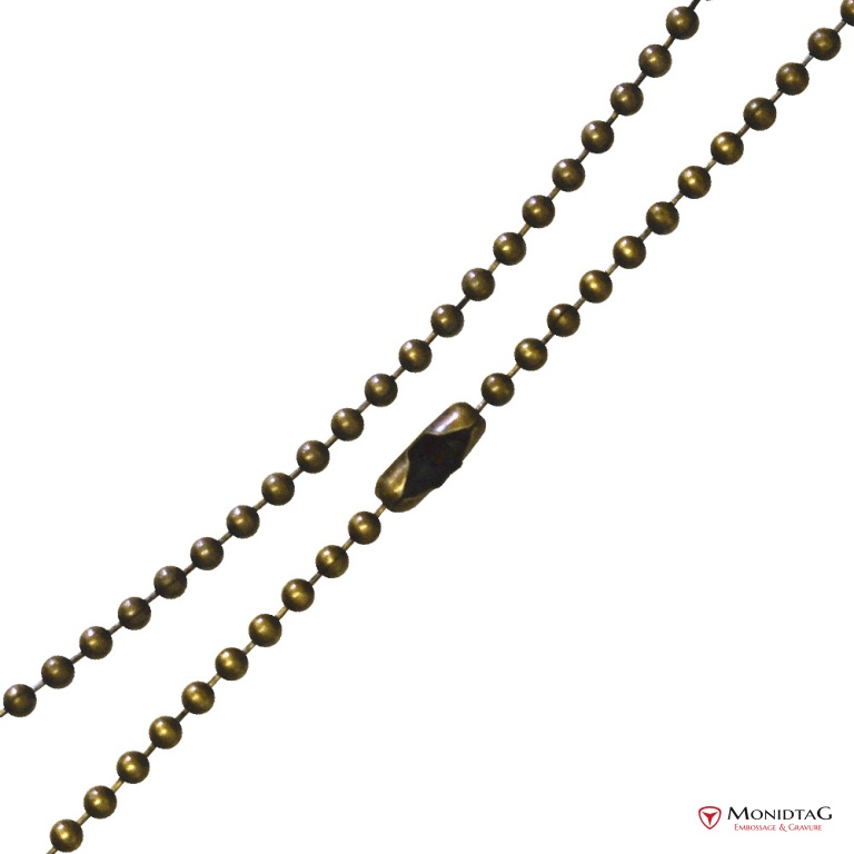 Photo de l'annonce Chaîne boules en acier 68 cm finition BRONZE FRg14gzjzCji9Z9rCItT