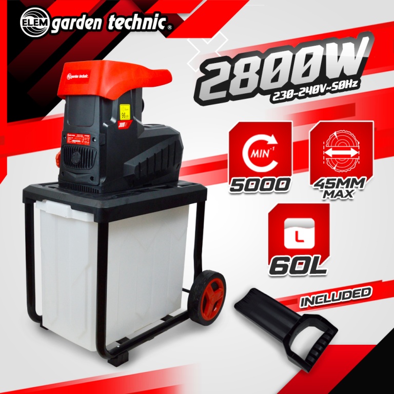 Photo de l'annonce Broyeur de végétaux électrique silencieux 2800W - 45MM H9blzRcBR9aCWK5qCr29
