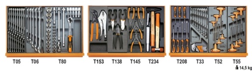Composition de 99 outils Beta tools pour la réparation au...
