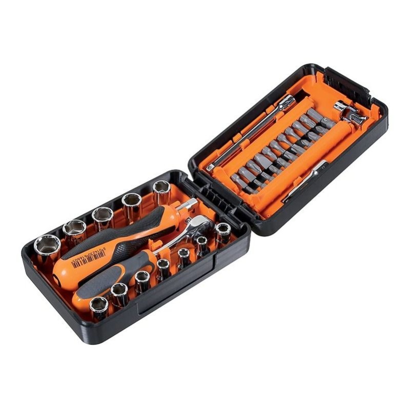 Photo de l'annonce Coffret compact composé de 39 outils dont 11 douilles Mul... JNq62Y183Jx39QLk186q