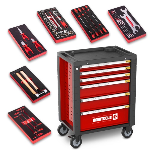 Servante d atelier 6 tiroirs  54 accessoires