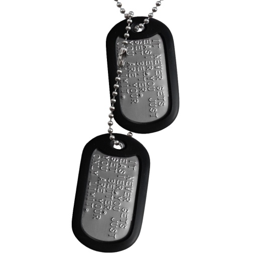 ID Tag 2 plaques personnalisables à assembler