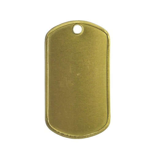 Plaque militaire Dog Tag en laiton