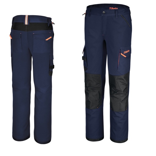 Pantalon de travail multipoches avec inserts en tissu ext...