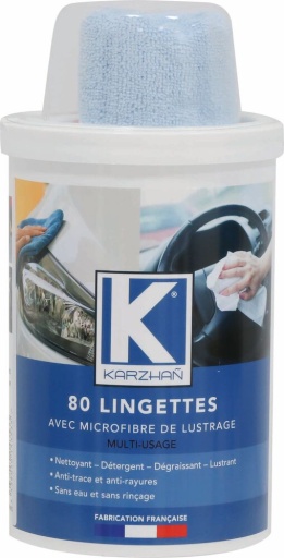 Lingette nettoyante multi-usage avec microfibre de lustra...