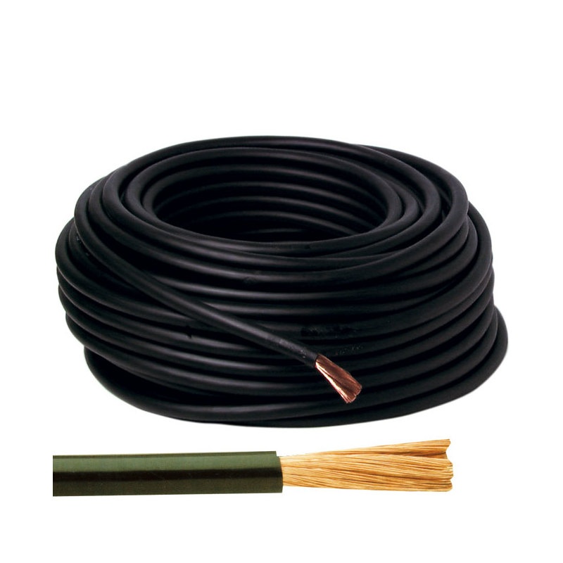 Photo de l'annonce Couronne 50m de câble cuivre souple noir 50mm  QIQLdk6S7K7Cvv6k12b8