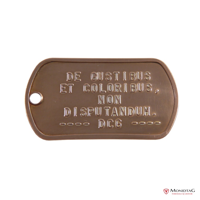 Photo de l'annonce Pendentif plaque militaire en cuivre Qt7Gv1Wc0QP935SqjKuD