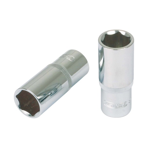 Douille longue 1/4 côtés en pouces 6 pans chrome plus 5/32