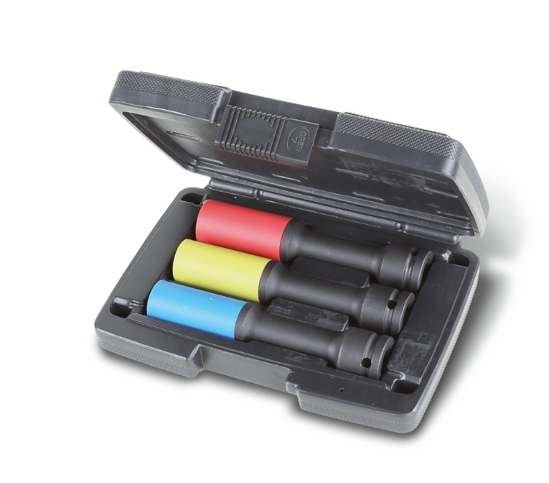 Photo de l'annonce Coffret en plastique de 3 douilles à chocs colorées, séri... Sf5crqY4Looxw6oa7GF4
