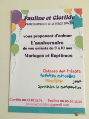 la petite annonce Animation anniversaires enfants, mariages et baptêmes sur Sibesoin.com / aix en provence (13100)