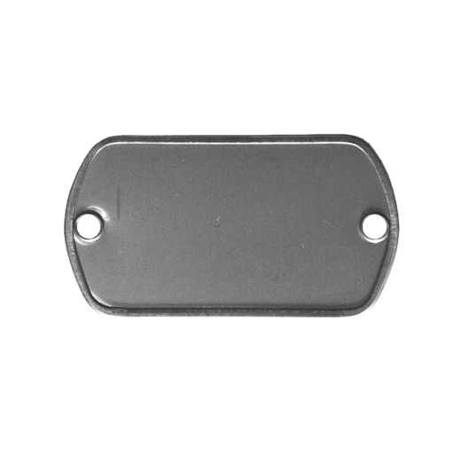 Plaque militaire en acier mat à fixer