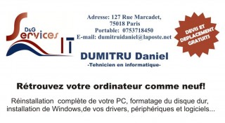 la petite annonce Retrouvez votre ordinateur comme neuf sur Sibesoin.com / paris (75800)