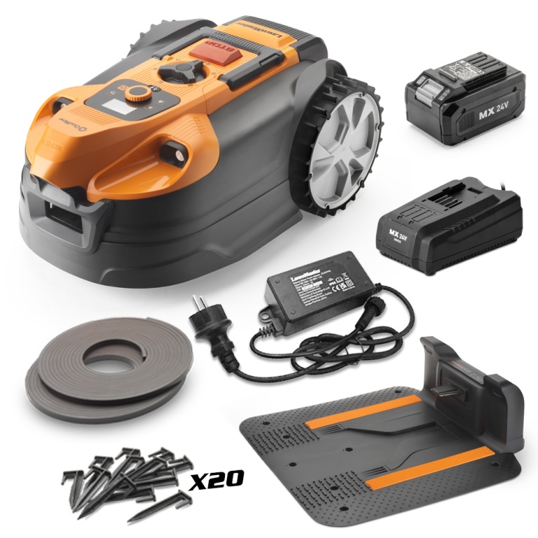 Photo de l'annonce Robot tondeuse autonome 24V sans fil périmétrique avec st... W3lnSCF92aTqM2FPD06D