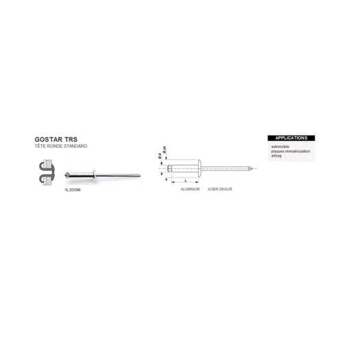 Rivet éclaté trs 4x25