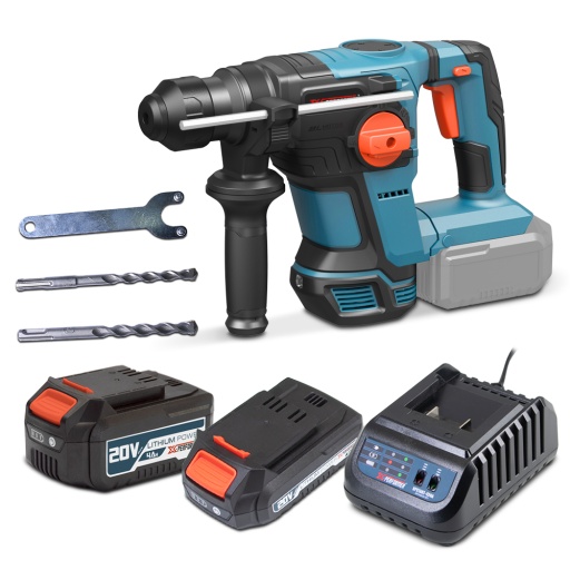 Marteau perforateur sans fil 20V - 4 joules avec moteur b...