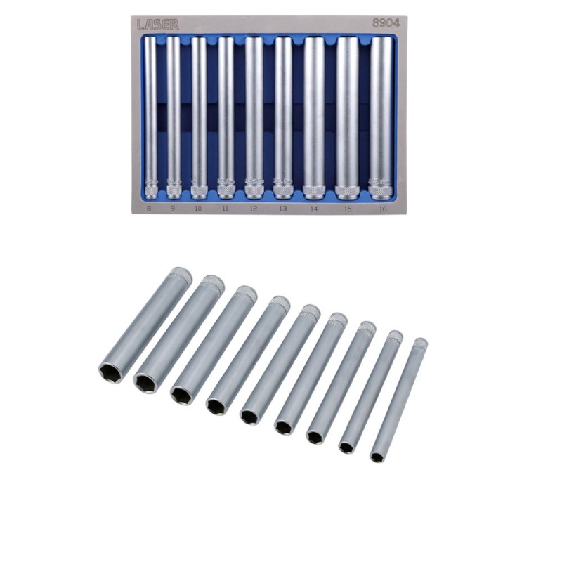 Photo de l'annonce Jeu de douilles extra-longues à carré de 1/4" 140mm YDaG24Le64xj9yvl1Qz3