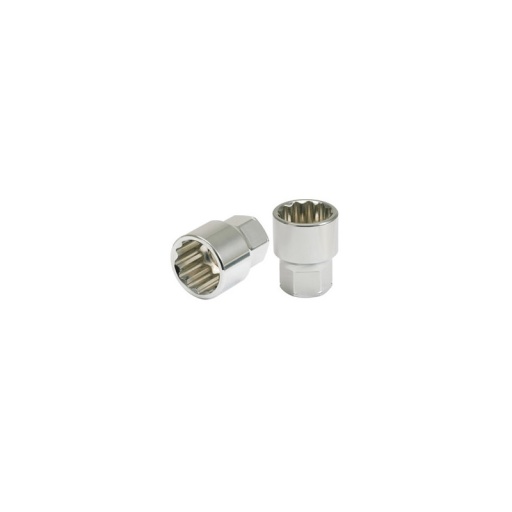 Douille traversante ring-stop 12 pans dia 19