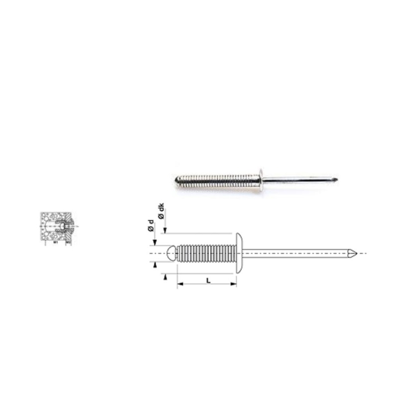 Photo de l'annonce rivet cannelé govis  alu trs 4,8x16 Z56Bkmb8hxCdQAPh0oYU