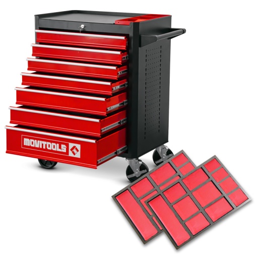 Servante d atelier 7 tiroirs + 2 organiseurs