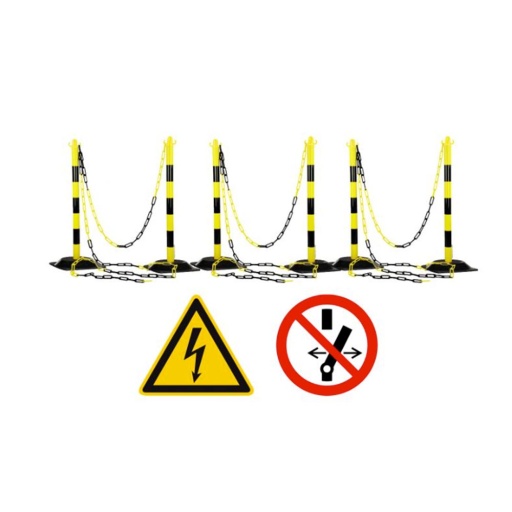 Kit de balisage zone de travail Atelier/Extérieur pour in...