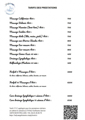 Photo de l'annonce Massages bien-être et drainages du corps b7AWcXB8yiR55X80dg39