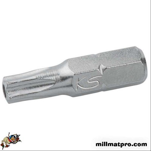 Boite de 5 embouts de vissage 5 pans percée, L.30 mm - 1/...