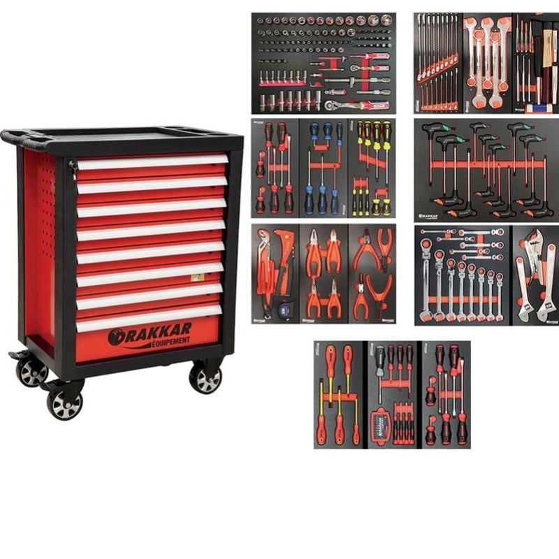 Photo de l'annonce Servante d'atelier Drakkar avec composition outils 7 tiro... bT8qU4OyhNX0Xtq7s3C2