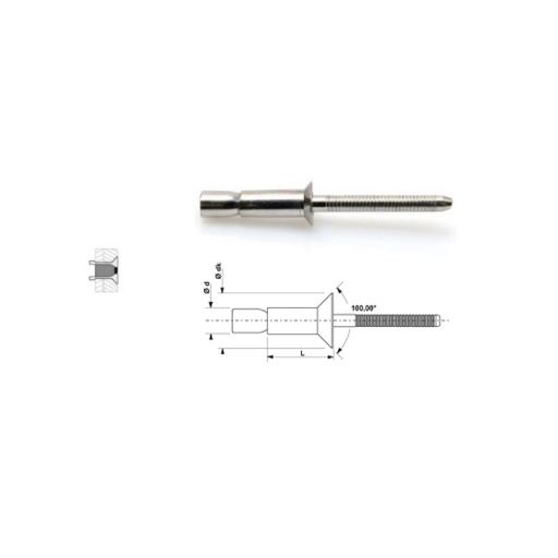 rivet de structure gostructure highbolt ac tf 6 ,4x16