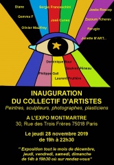 la petite annonce Inauguration collectif d'artistes galerie l'expo montmartre sur Sibesoin.com / Paris
