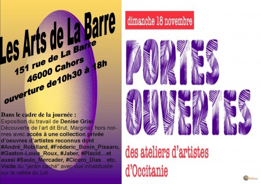 Sibesoin.com petite annonce gratuite Portes ouvertes ateliers artistes d'occitanie